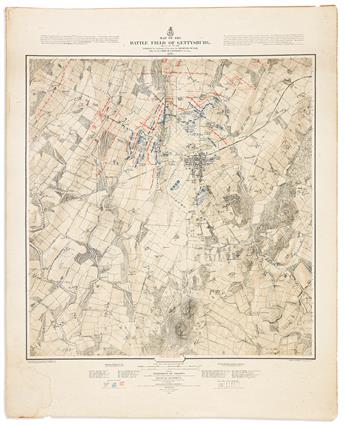 (CIVIL WAR.) John B. Bachelder. Map of the Battle Field of Gettysburg July 1st, 2nd, 3rd, 1863.